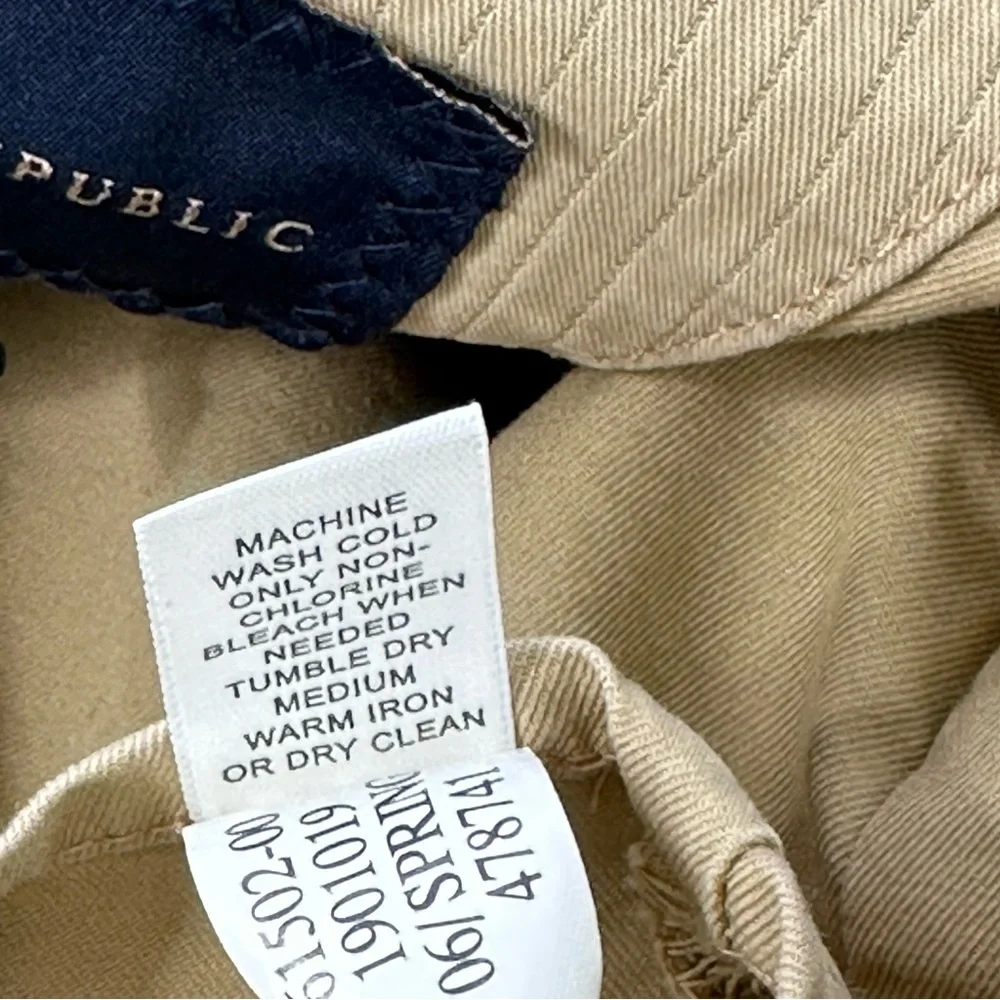 BANANA REPUBLIC men’s jacket CASUAL long sleeve TAN khaki stylish Ribbed L